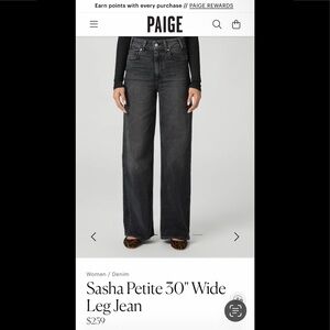 Paige wide leg denim